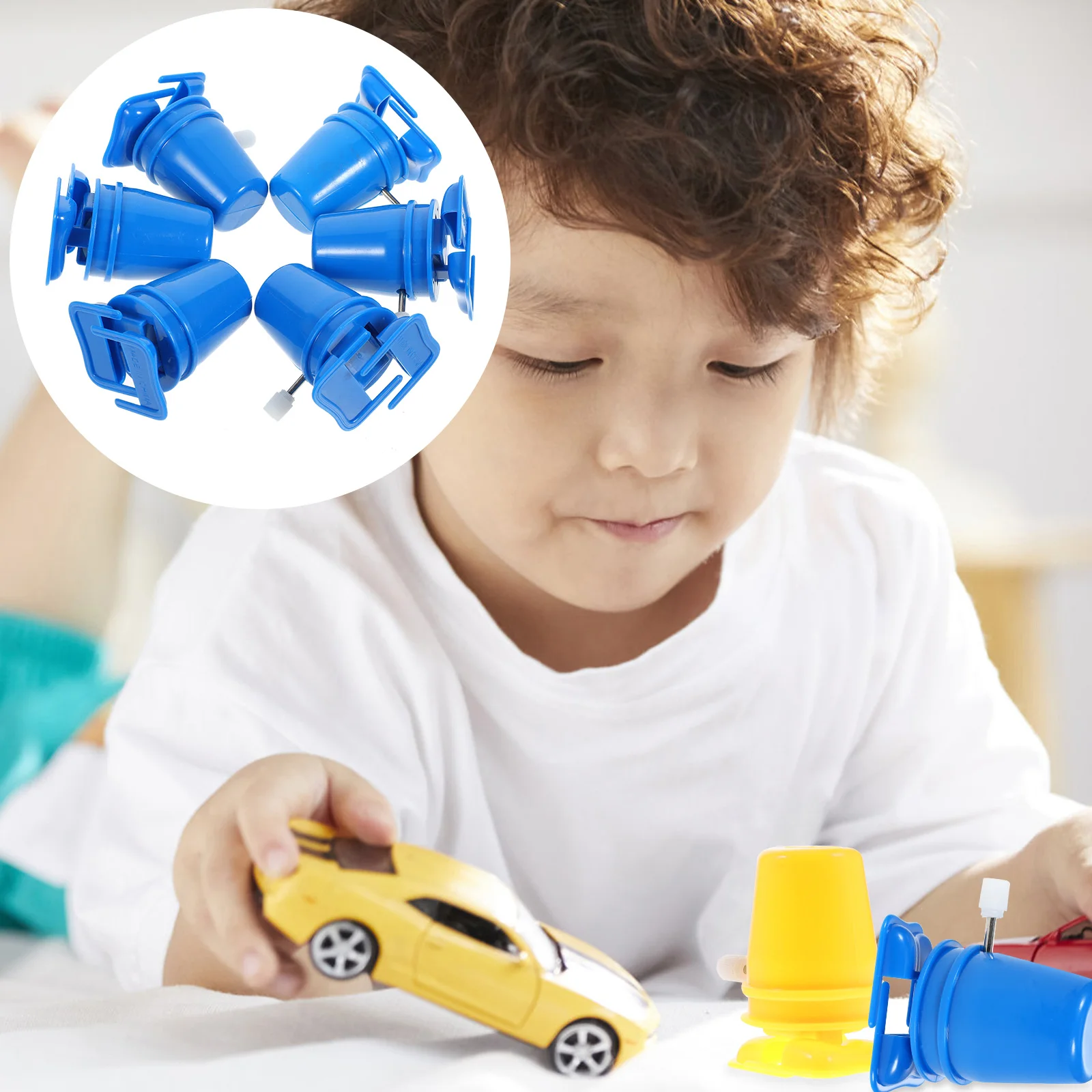 6 قطعة عقارب الساعة الصغيرة أرجل روبوت استبدال حركة DIY إصلاح المناسب المدمجة اللف جزء لعبة آلية مجموعة الإكسسوارات #1