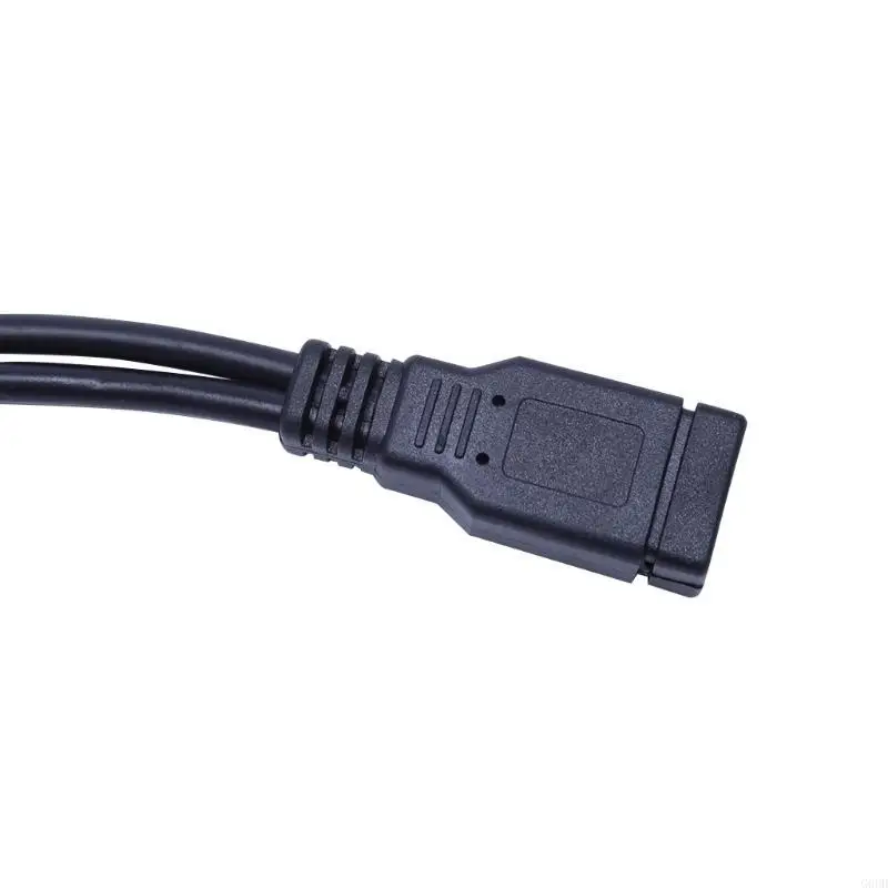 G6DD USB Splitter, USB 2.0 Y Splitter Cable 1 Female to 2 Male Power Cord Extension Hub Adapter for Car / Laptop