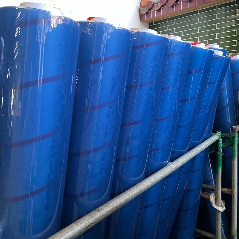Good Quality Cheap Price PlasticFilm White Blue Color Transparent Soft Super Clear PVC Film Sheet Roll Door Curtainpromote sales