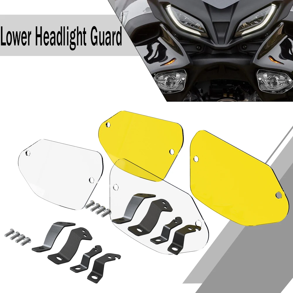 

New For Yamaha Tracer 900/GT 9/GT Lower Headlight Guard 2021-2024 2023 2022 Auxiliary Projector Fog Light Spotlight Shield Cover