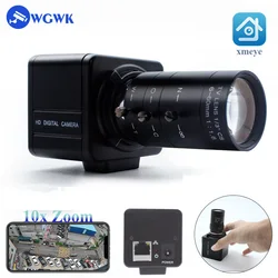 WGWK Mini Manual Zoom 3/4/5/8MP IP Camera 5-50mm 6-60mm CCTV Lens Metal Industrial Inspection Security Camera Video Surveillance
