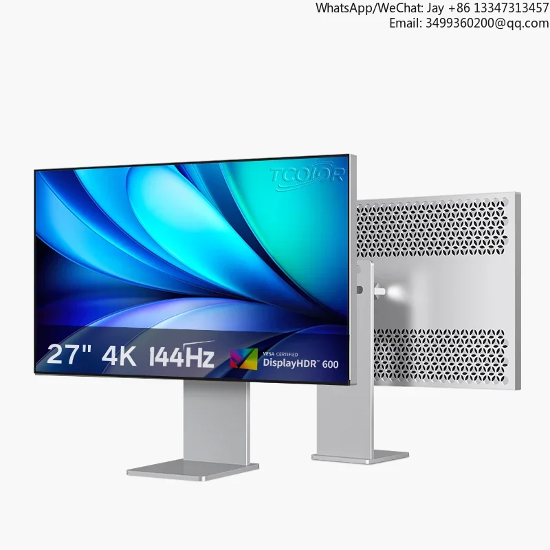 

Computer Monitor 27 Inch 4k Pc Screen Vertical Display Gaming Ips Panel High Refresh Rate 144hz Lcd Monitors For Office