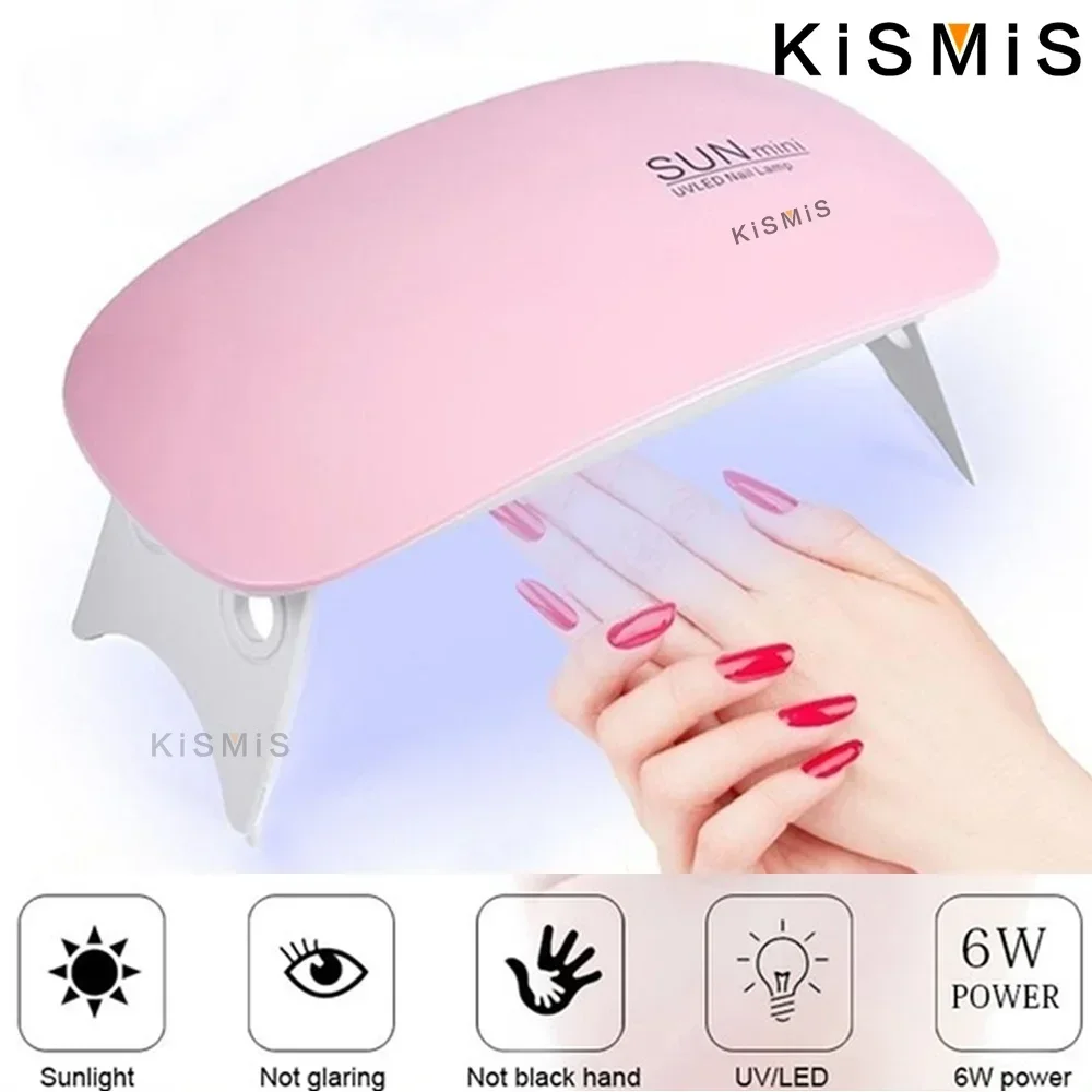 Nail Lamp Manicure USB Nail Drying Mini LED Phototherapy Machine UV Basking Lamp KISMIS LED Mini Nail Lamp