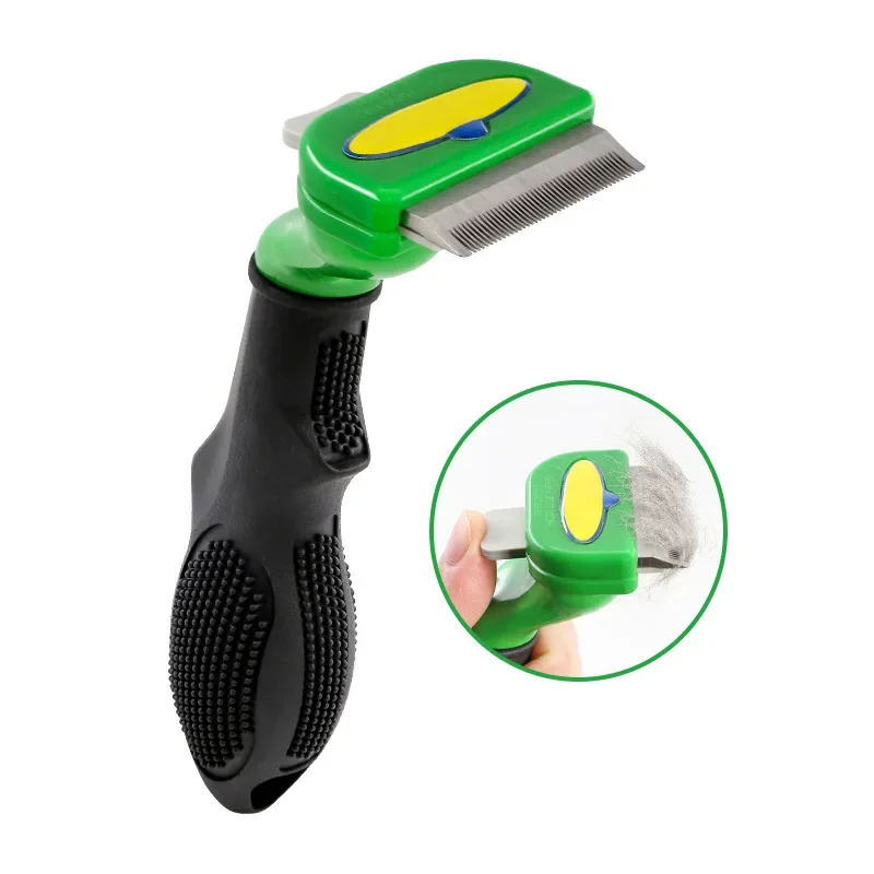 Dog Short Hair Removal Combs Pet Grooming Brush Dogs Cats Hair Shedding Massage Brush Dog Float Hair Remover Cleaning Tools Cats