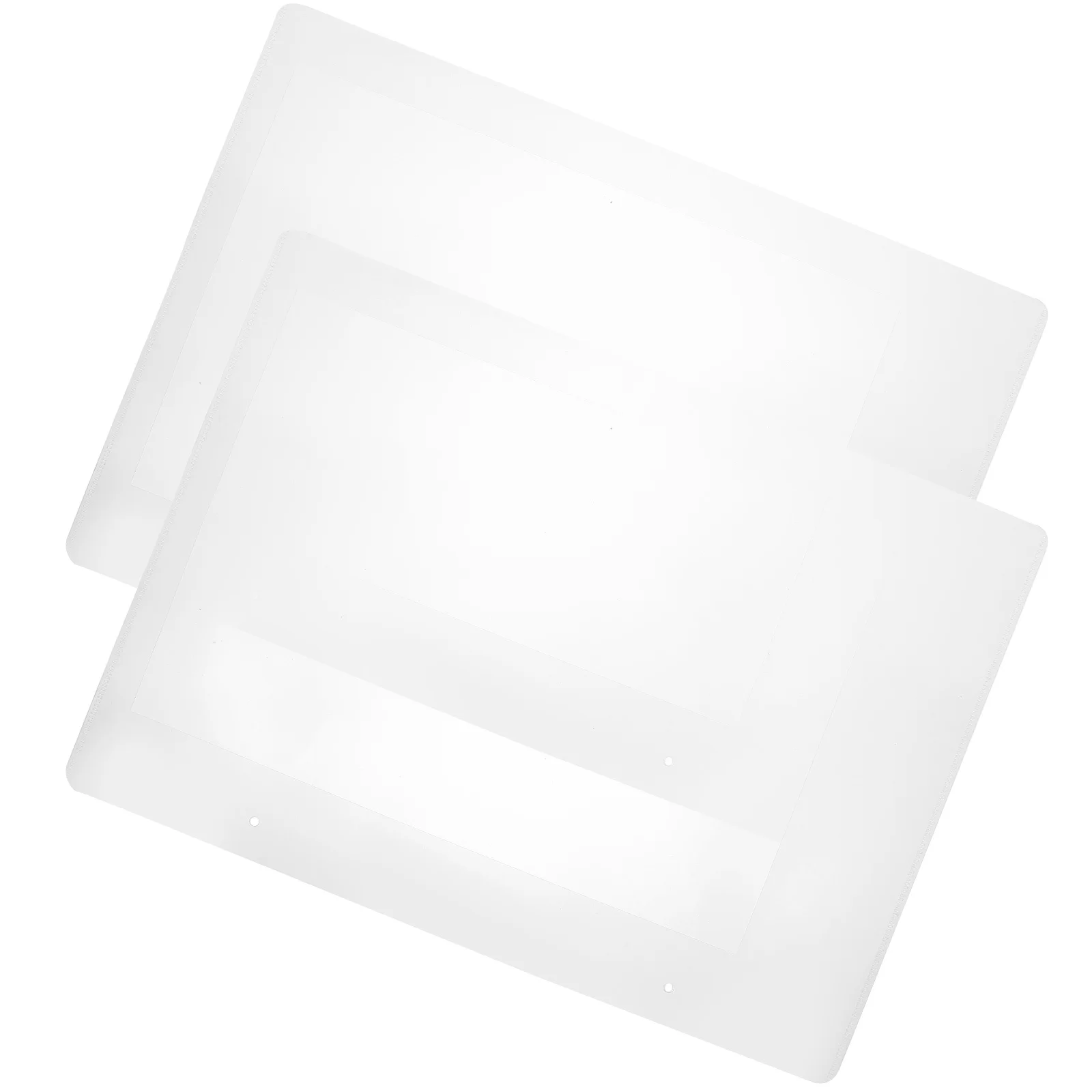 2Pcs Document Folder File Bag Portable Transparent Holder for School Business Travel Use Large Capacity Paper Storage Solution