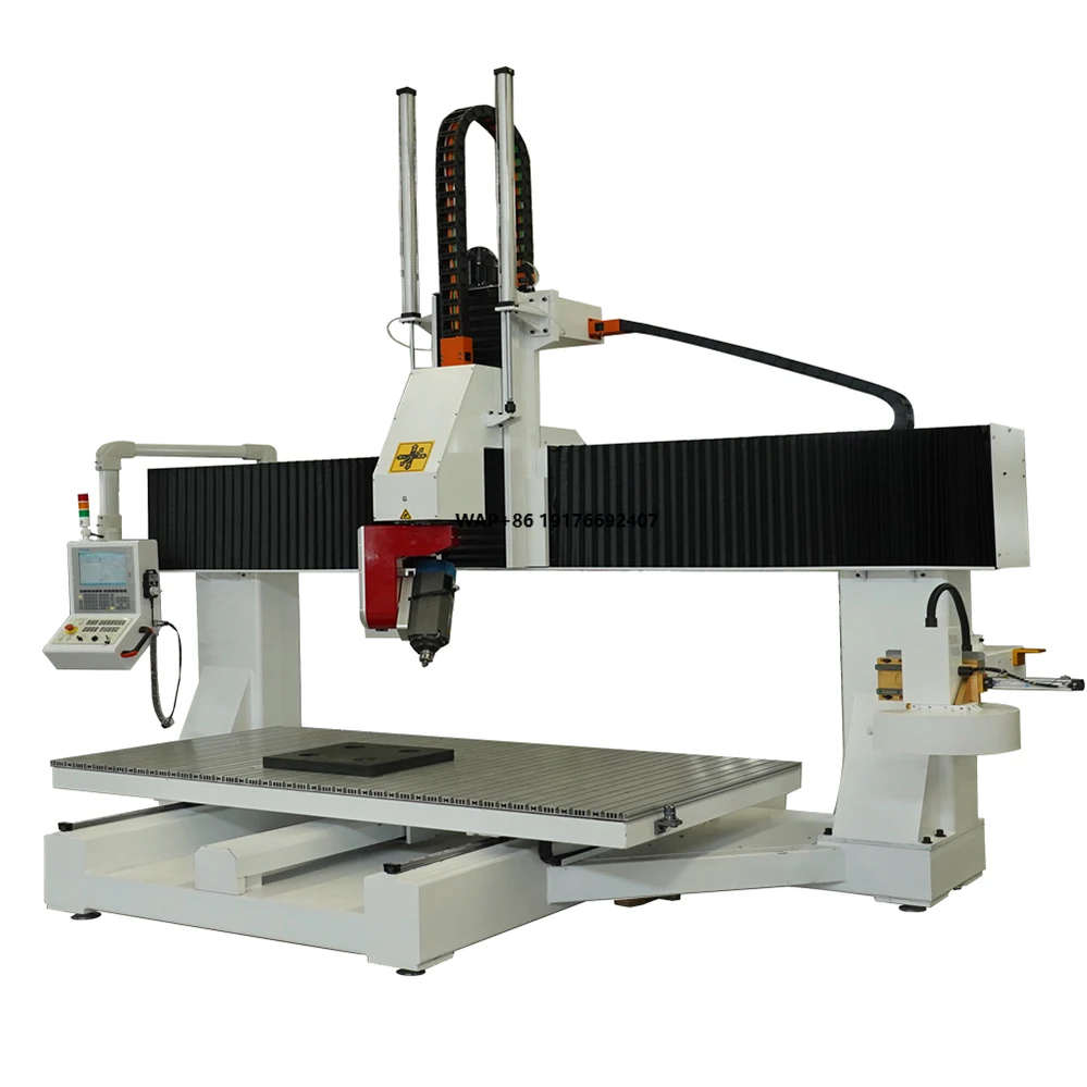 Mini 5 Axis CNC Router Machine with Competitive Price Desktop Carving Cutting 4 & 5 Axis Features Syntec Richauto Control System