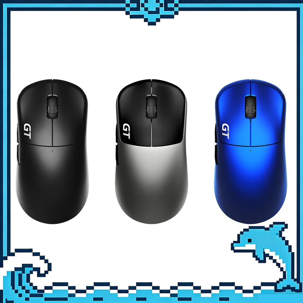 RAWM Leviathan V4 GT Mouse Dual-Mode Wireless Mouse 8000Hz Polling Rate Paw3950 Optical/Magnetic Micro Switch 500mAh Gaming Mice