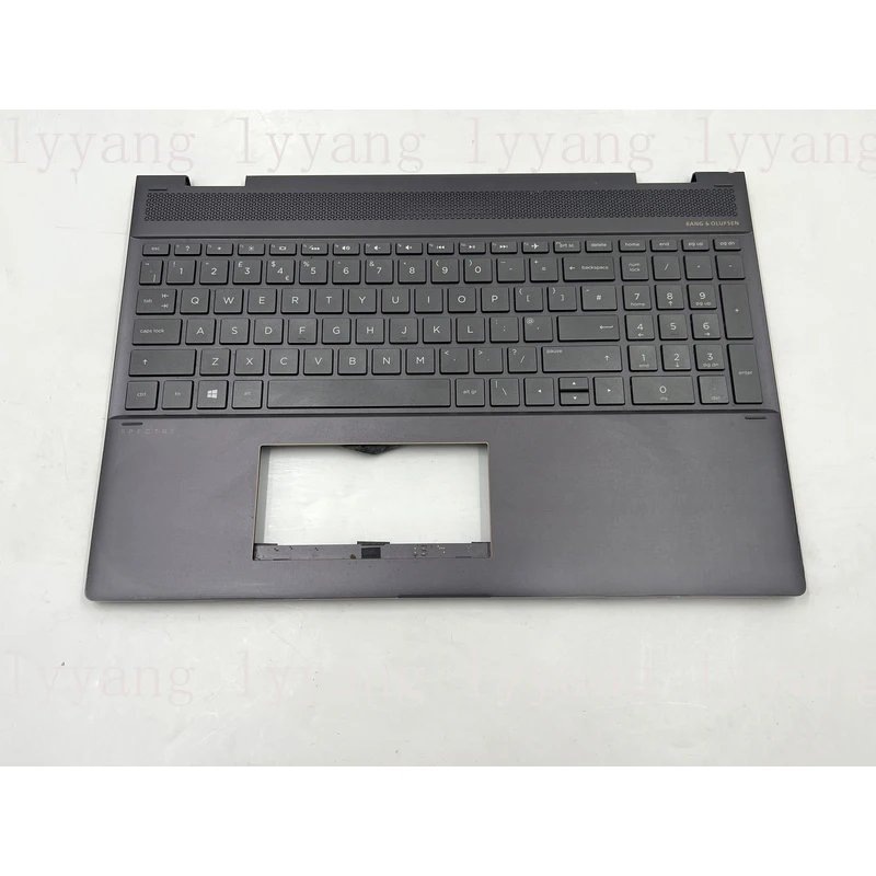 

f For HP Spectre 15-CH Palmrest Top Cover UK Keyboard Grey L15588-031
