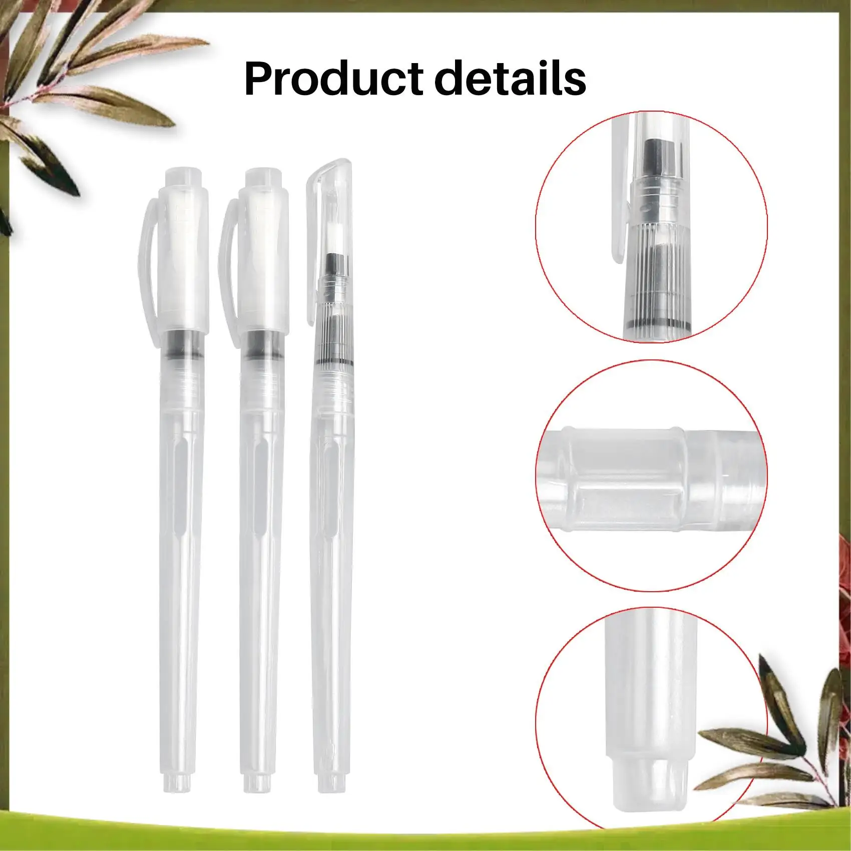 

New-Watercolour Brush Pens Set,12 Pack Water Brush Pens Refillable Aqua Paint Brushes Ink And Water Brush Pens Art Supplies