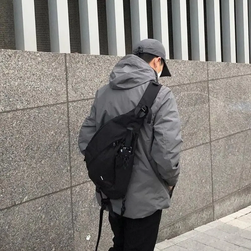 

Модная вместительная сумка в стиле хип-хоп с регулируемым ремнем, водонепроницаемая, на плечо, нагрудная сумка, для путешествий