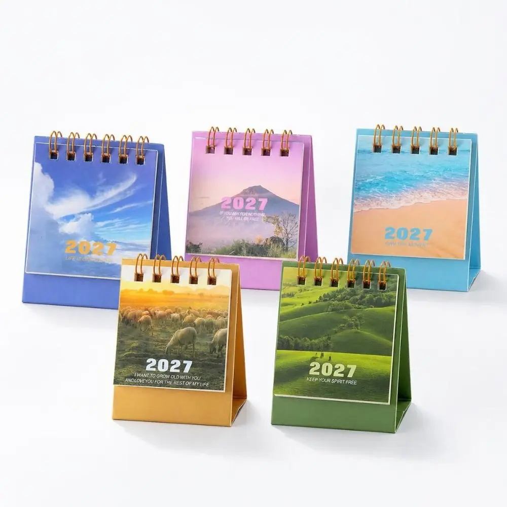 To Do List 2027 Desk Calendar Thick Paper Simple Mini Calendar Creative Home Decoration Schedule Planner Office School Home