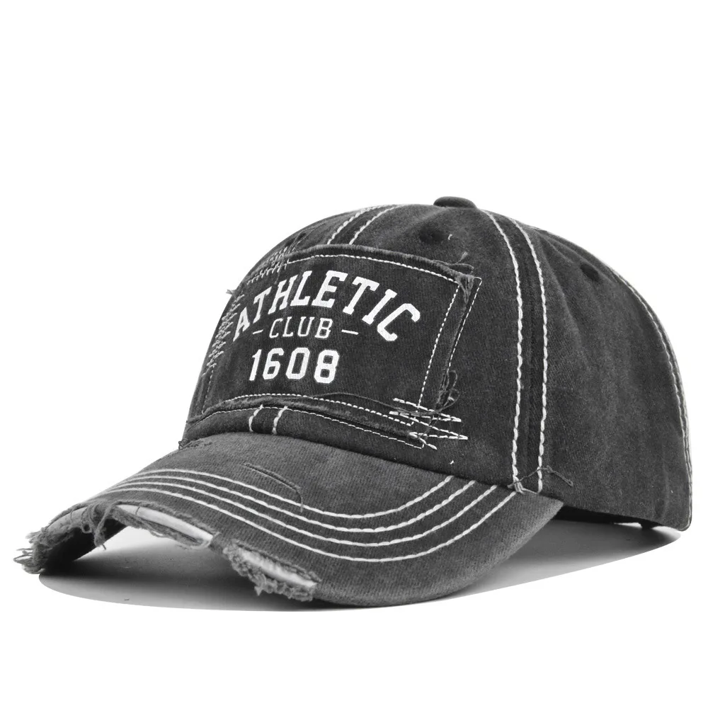Retro Broken Style Printed Letters Baseball Hats Sunshade Personal New Men Women Versatile Outdoor Fashion Peaked Caps Sports