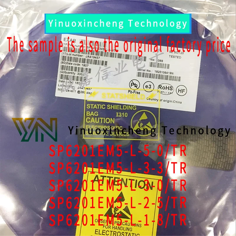 

20PCS/LOT brand-new SP6201EM5-L-1-8/2-5/3-0/3-3/5-0/TR 1.8/2.5/3.0/3.3/5.0/TR SOT23-5 200Ma LDO linear regulator