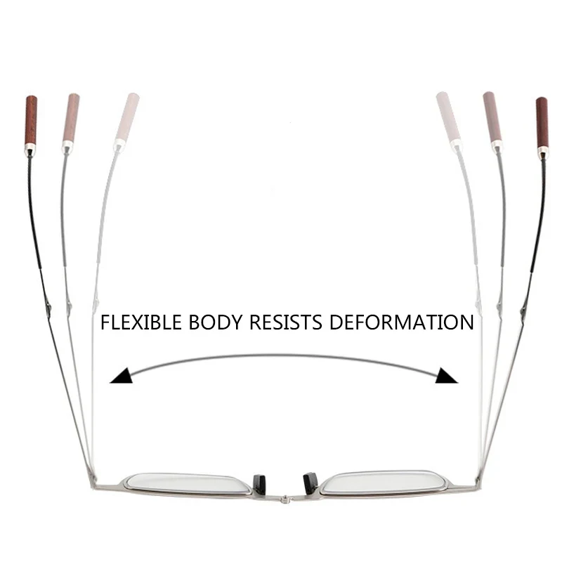 Neue Telefon Halter Rot Holz Anti Blau Licht Klapp Lesebrille Männer Frauen 1,0 bis 4,0 Tragbare Presbyopie Brillen mit Fall 1,5 – Detail 7