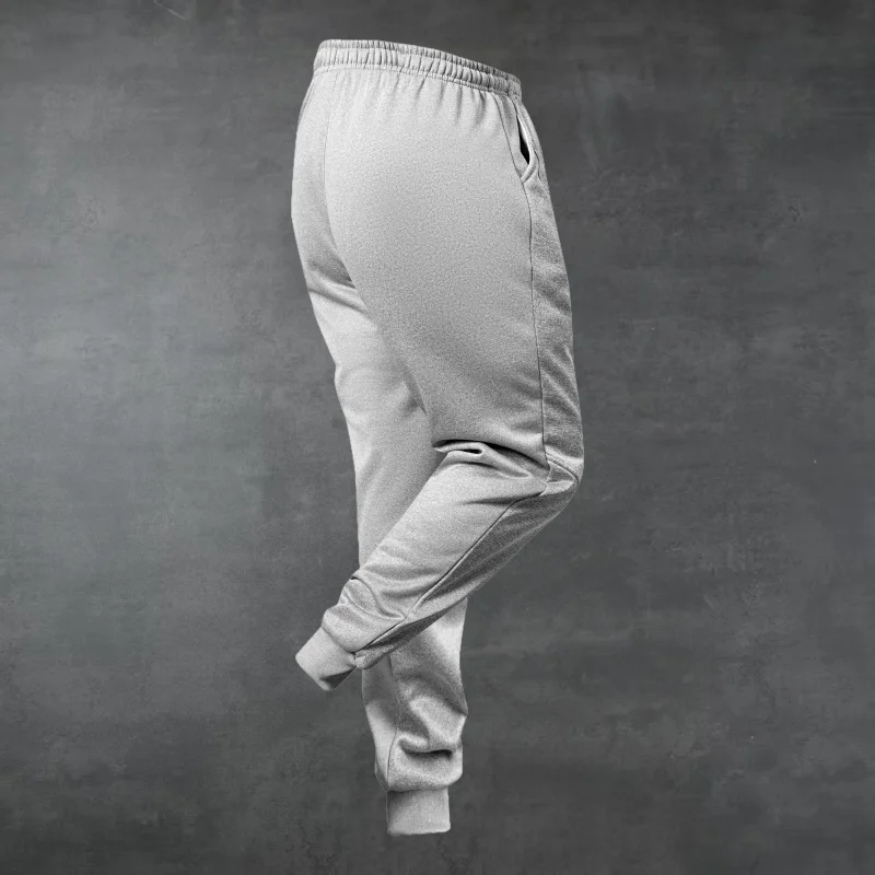 بنطال رياضي للخريف والشتاء للرجال بنطال كاجوال عصري برباط عالي الخصر وطبعة حروف