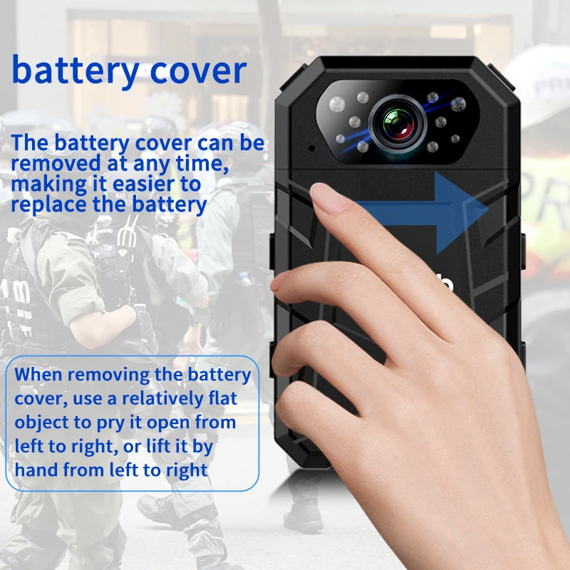 4K HD Mini Camera Body Worn Camera with 2.4inch IPS Screen Wearable Portable Body Camera Police Recorder view 4