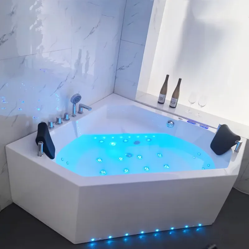 for Jacuzzi Seamless Integrated Bathtub Constant Temperature Heating Smart Hotel Engineering Tub Cross Border Export