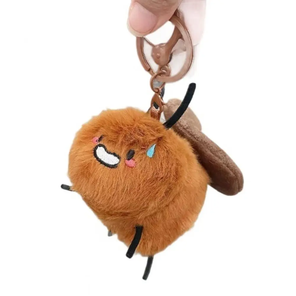 

Pull String Little Bee Pendant Stuffed Animal Wings Will Move Cockroach Plush Doll Hanging Ornaments Cartoon Bee Keychain