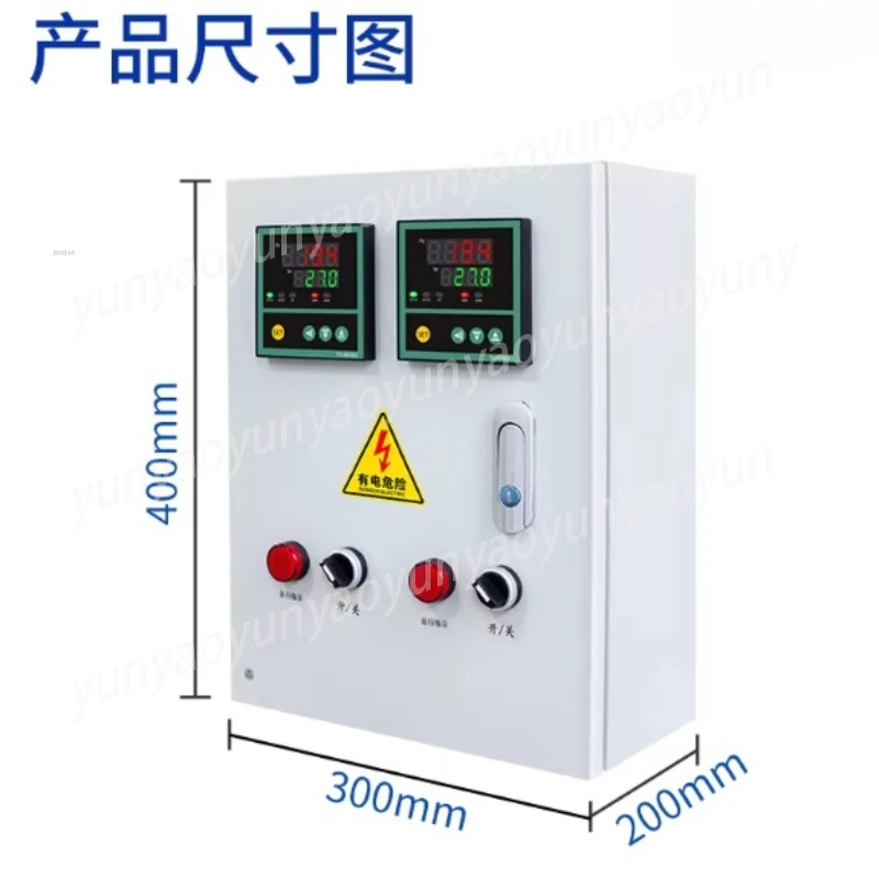 Dual Zone Temperature Control Box, Intelligent Controller for Heat Tape & Fan Heater, Automatic Heating Cooling System Unit