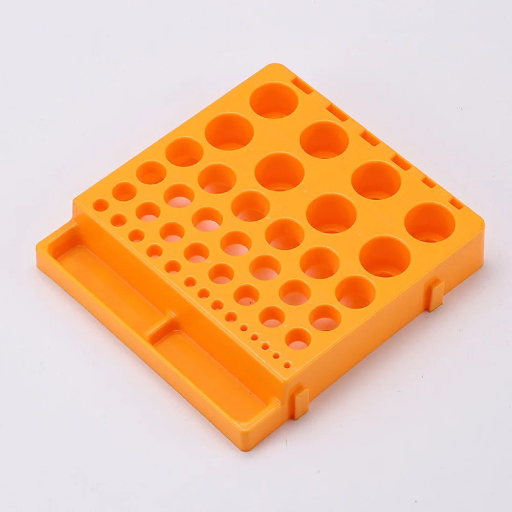 Interlocking CNC Tool Organizer Stand Plastic Milling Cutter Collet Storage Box For Weichang Workbench Space Saving Rack