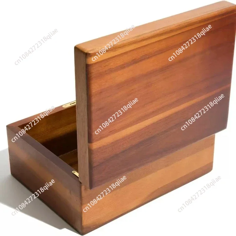 Vintage Wooden Storage Box with Combination Lock, Handmade Decorative Jewelry Organizer, Keepsake Souvenir Box, Humidor Case