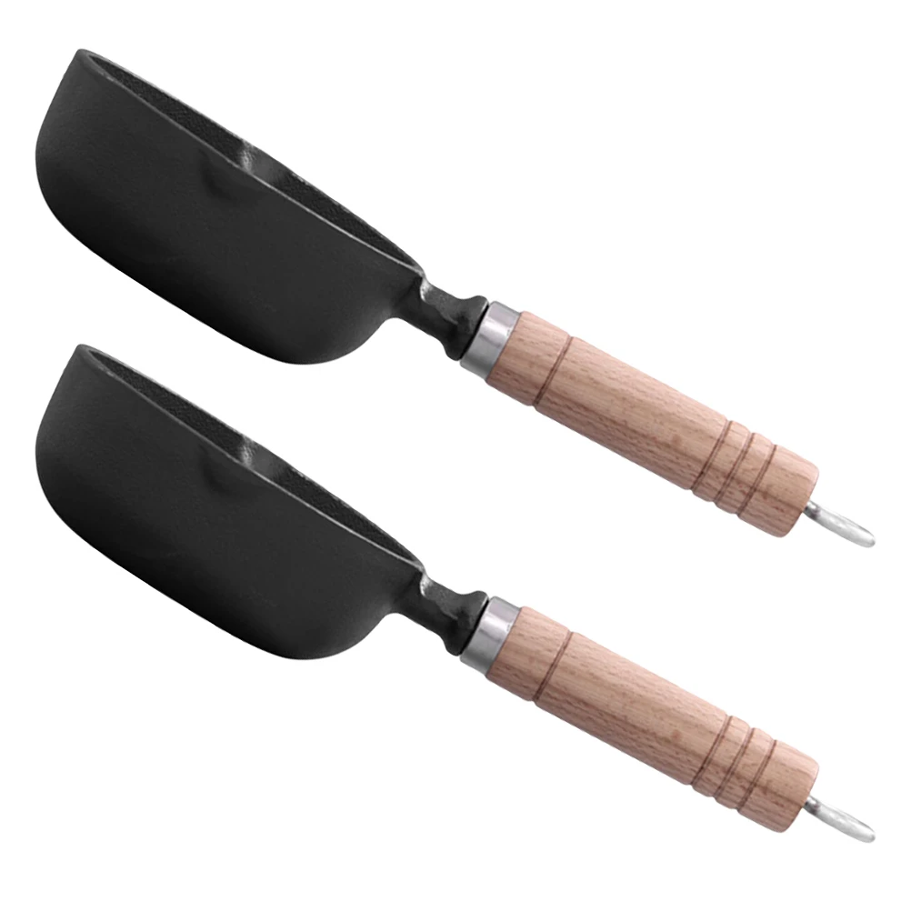 

2Pcs 11cm Small Cast Iron Pan Nonstick Frying Pot for Eggs Pancakes Stovetop Oven Small Cast Iron Pan Pour Oil Wok