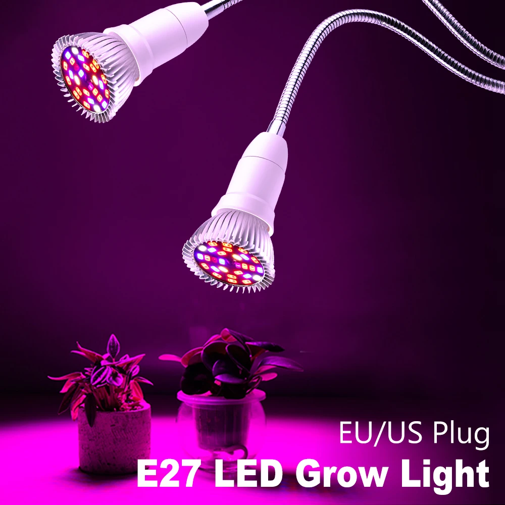 

E27 Led Full Spectrum Phyto Lights 18W 28W Growth Lamp Led Greenhouse Plants Bulbs Led Fito Lamp For Indoor Seedling Grow Tent