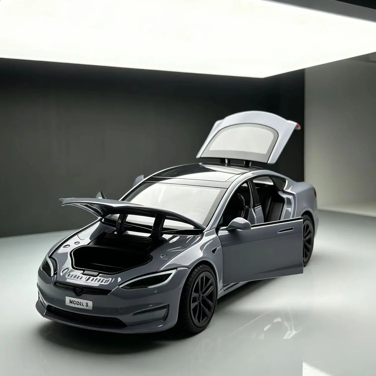 1:24  Model S Miniatures Simulation Alloy Metal Diecast Model Car Sound & Light car Toys for Kids Gifts for Boyfriend C270 view 4
