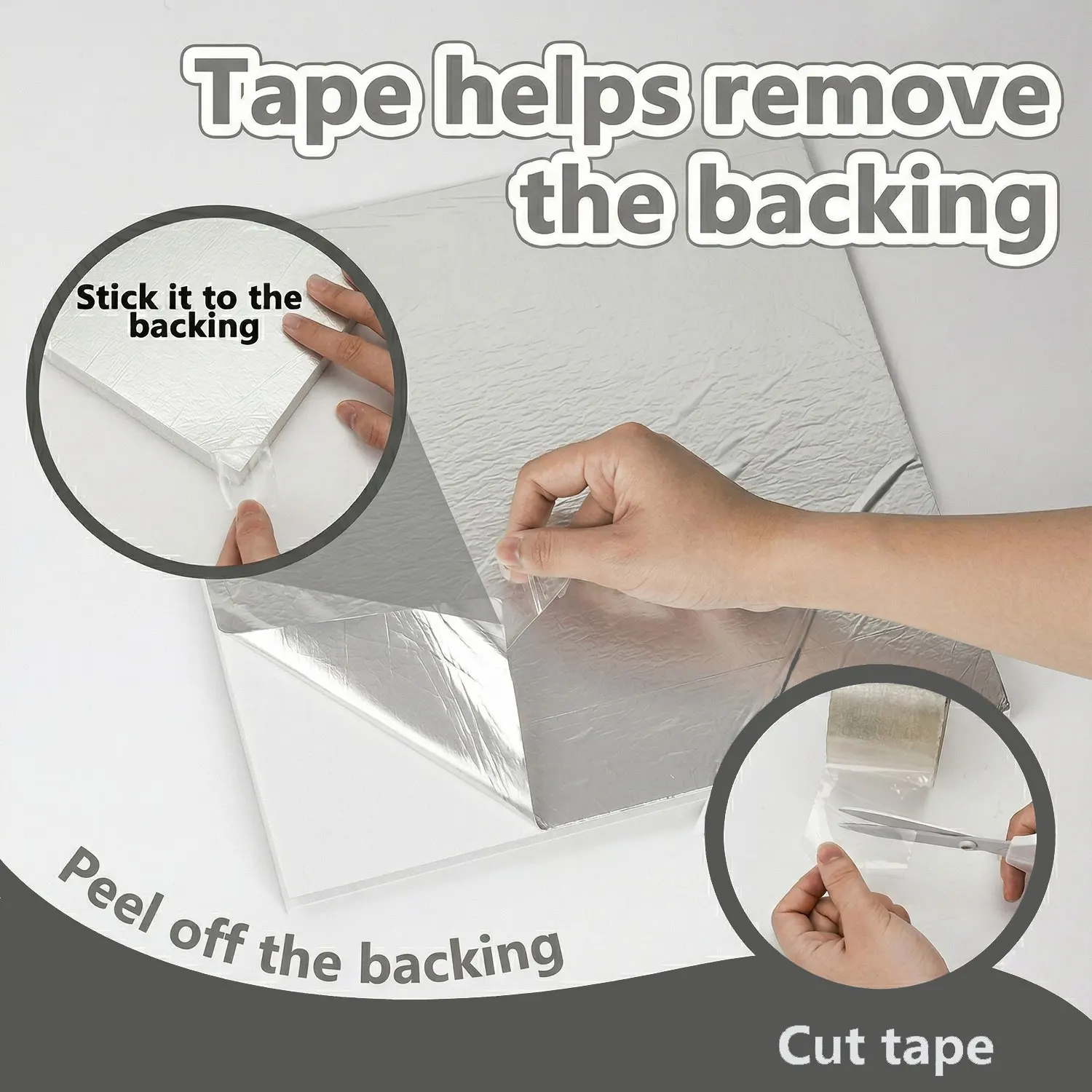 10-20Pcs Waterproof Oil-Proof Faux Marble IXPE Wall Stickers 11.8