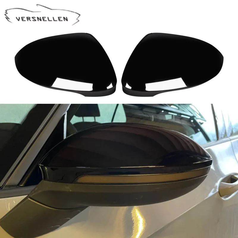 

MK8 Mirror Caps OEM Style For Volkswagen VW Golf MK8 2020+ ABS Gloss Black Mirror Covers Replacement