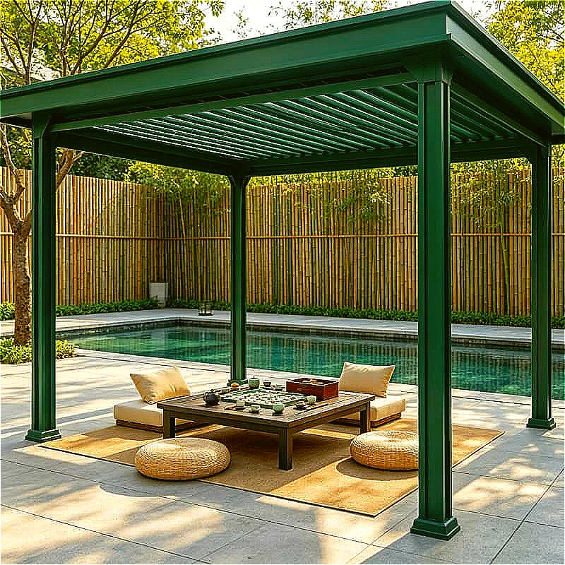 Retreat Pergola 3x6m Aluminum Louvered Motorized Waterproof Roof for Patio Garden Backyard Carport Shade Customized Hot Sale