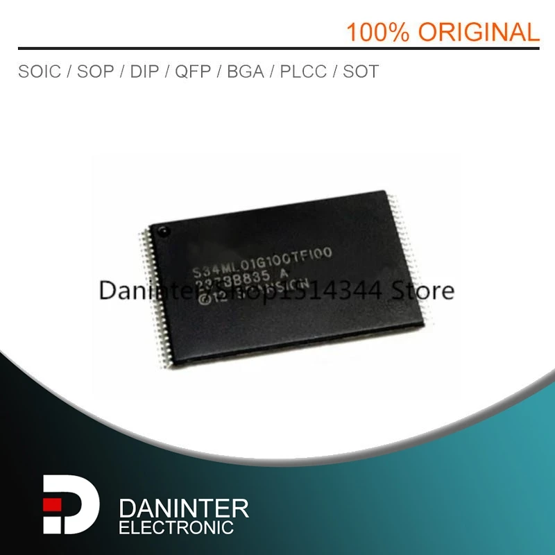 S34ML01G100TFI000 S34ML01G100TFI00 S34ML01G100 S34ML01G100TF100 1G-bit 128MX8 TSOP48 10PCS/LOT