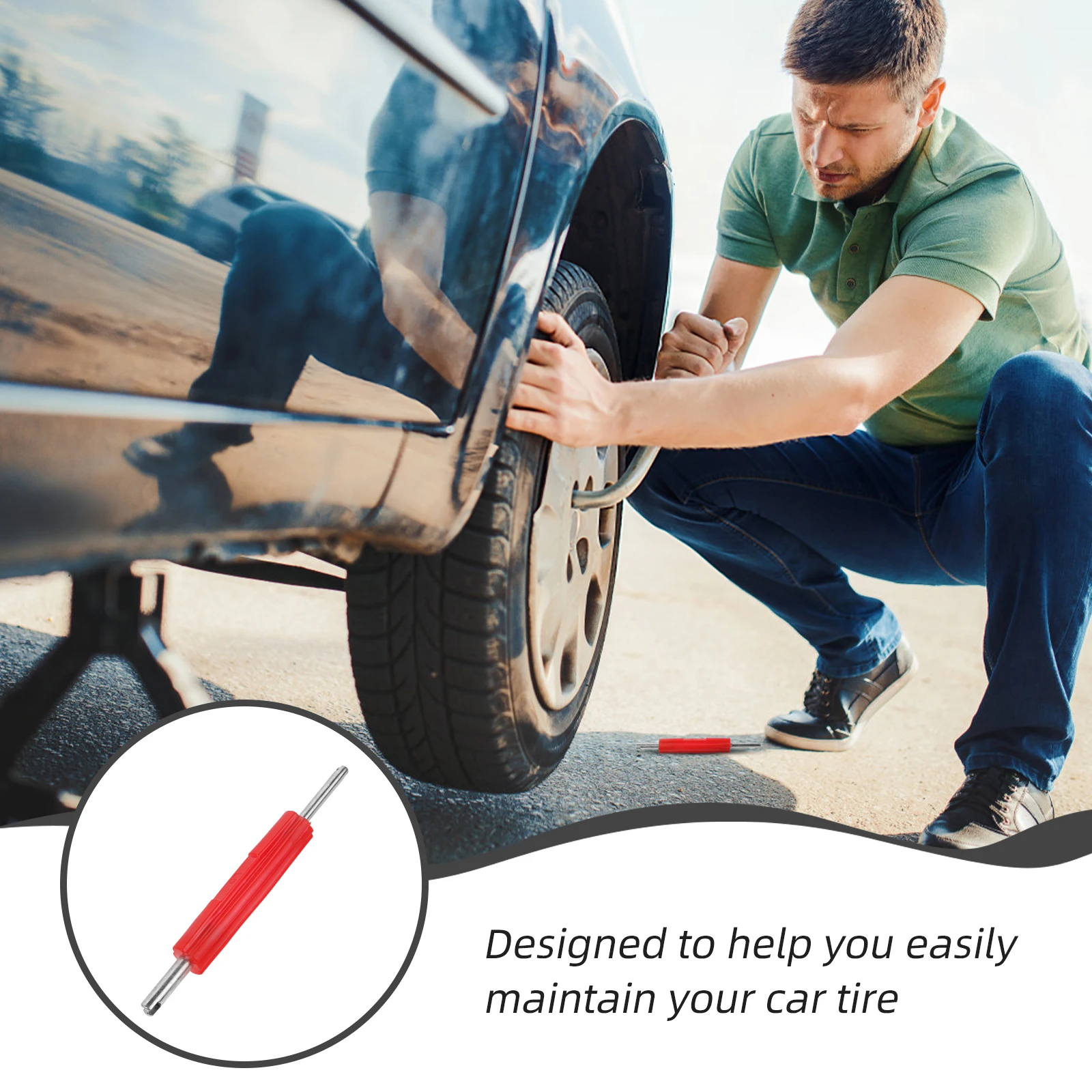 

Conditioner Valve Core Remover Tool Car Tire Repair Maintenance Tool For Vehicle Hvac Valve Stem Removal Durable