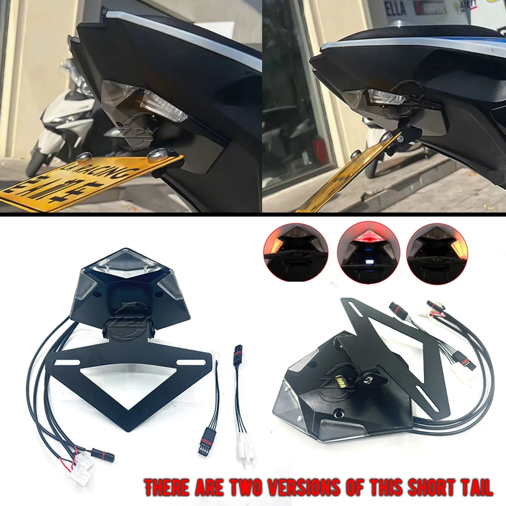 Motorcycle Rear License Plate Mount Holder Turn Signal Lights For BMW S1000RR & M1000RR 2020-2023 S1000R 2021-2023 Accessores