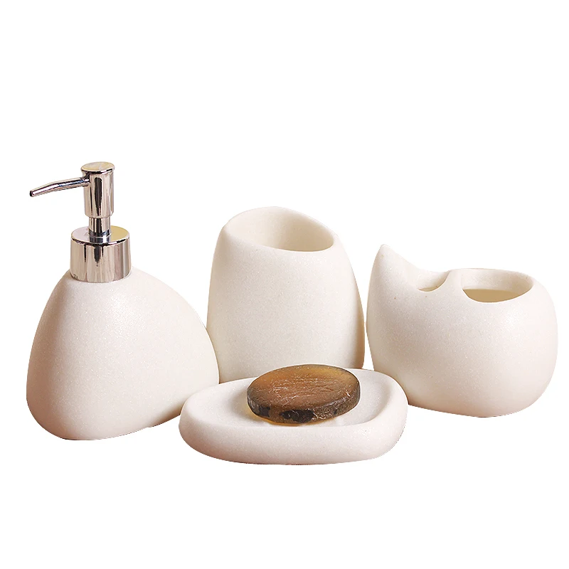 

Туалетный набор, набор из пяти предметов для ванной комнаты, керамическая ванная комната в американском стиле, набор для ванной комнаты в европейском стиле, минималистичная стоматологическая чашка