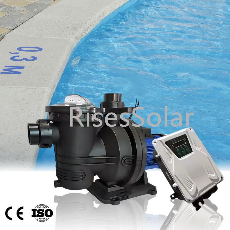 RisesSolar 2HP Solar Swimming Pool Pump Nylon  Power System Water Pump For Pond  Pumps For Swimming Pools SPA