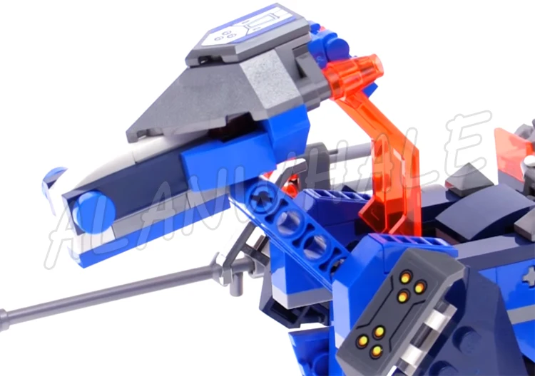 249 pçs nexoes cavaleiros 2in1 lança mecha cavalo turbo jouster modo lança de chama 10485 blocos de construção brinquedo compatível com o modelo