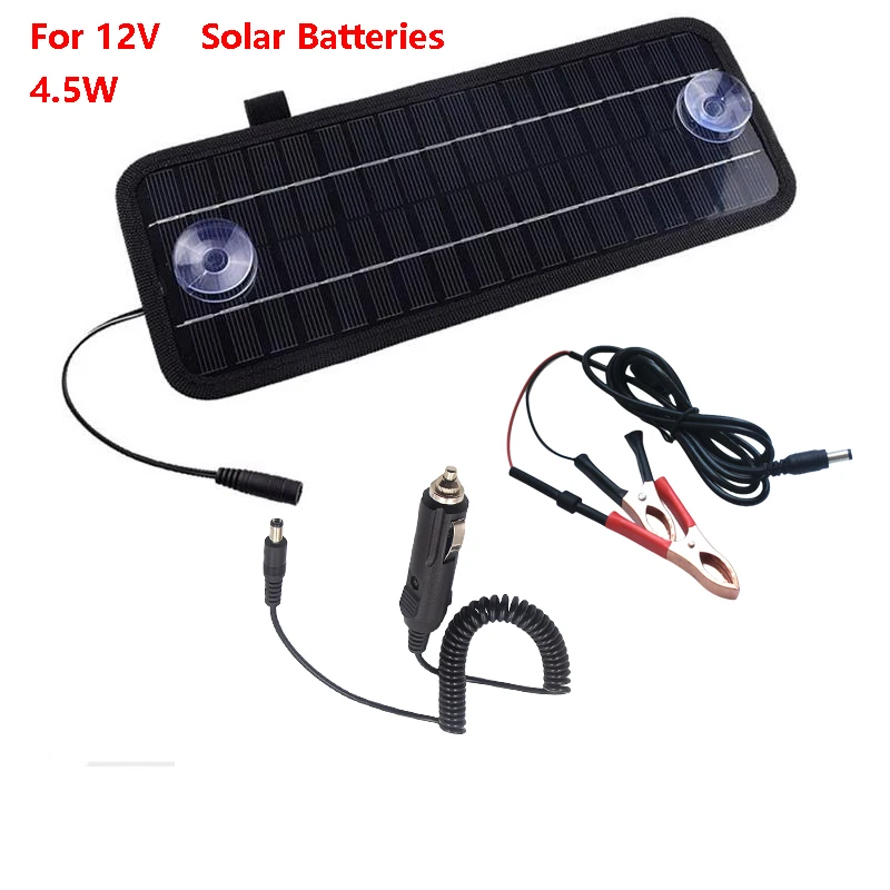 Solar Panel High Conversion Rate 4.5W 5W Solar Car Battery Charger Battery Core Panel 12V Battery Conversion 5V