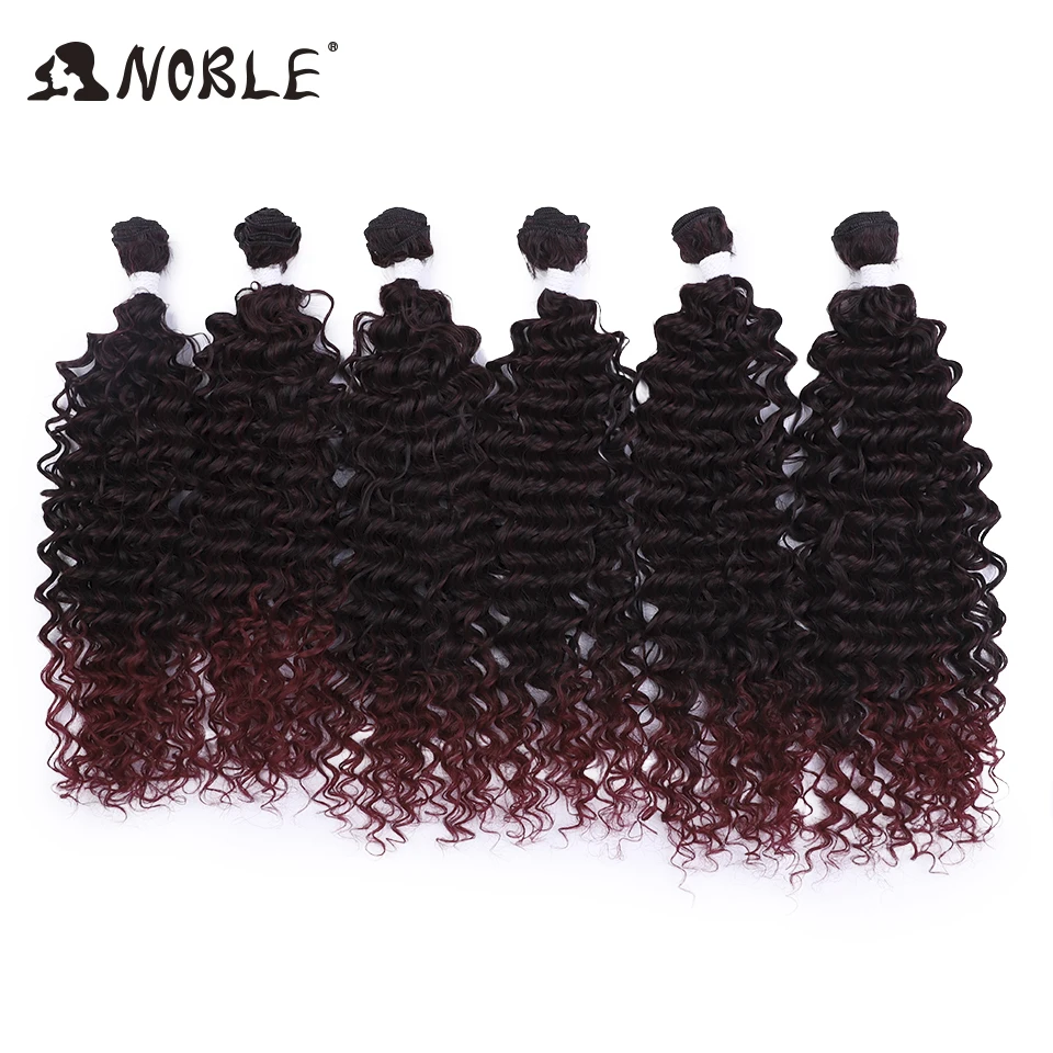 Noble Straight Hair Extensions Ombre Blonde Hair Bundles 22 24 26 Inch Hair Synthetic Straight Hair Full to End Kinky Curly Hair