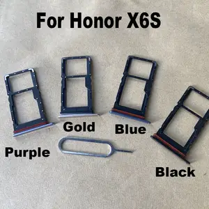 Bilashmart Huawei Honor X6S Sim Card Tray Slot Holder Socket Adapter Connector Repair Parts Replacement