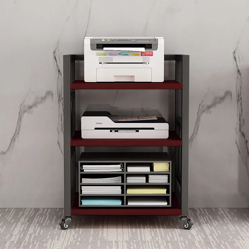 Shelf with wheel placement rack Multi-layer printer Shelf Floor type narrow side mobile print****** universal wheel