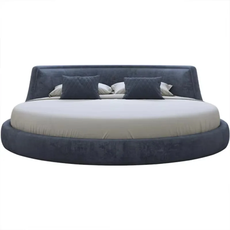 # Latest Circle king Size Leather Cheap Round Shape Bed With Mattress