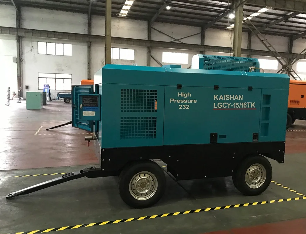 Assured Kaishan Diesel Air Compressor Pumps Pump Ebara Stationary Air Cooling Mining Volcano Compressor 18 M3/min Large 300 Psi