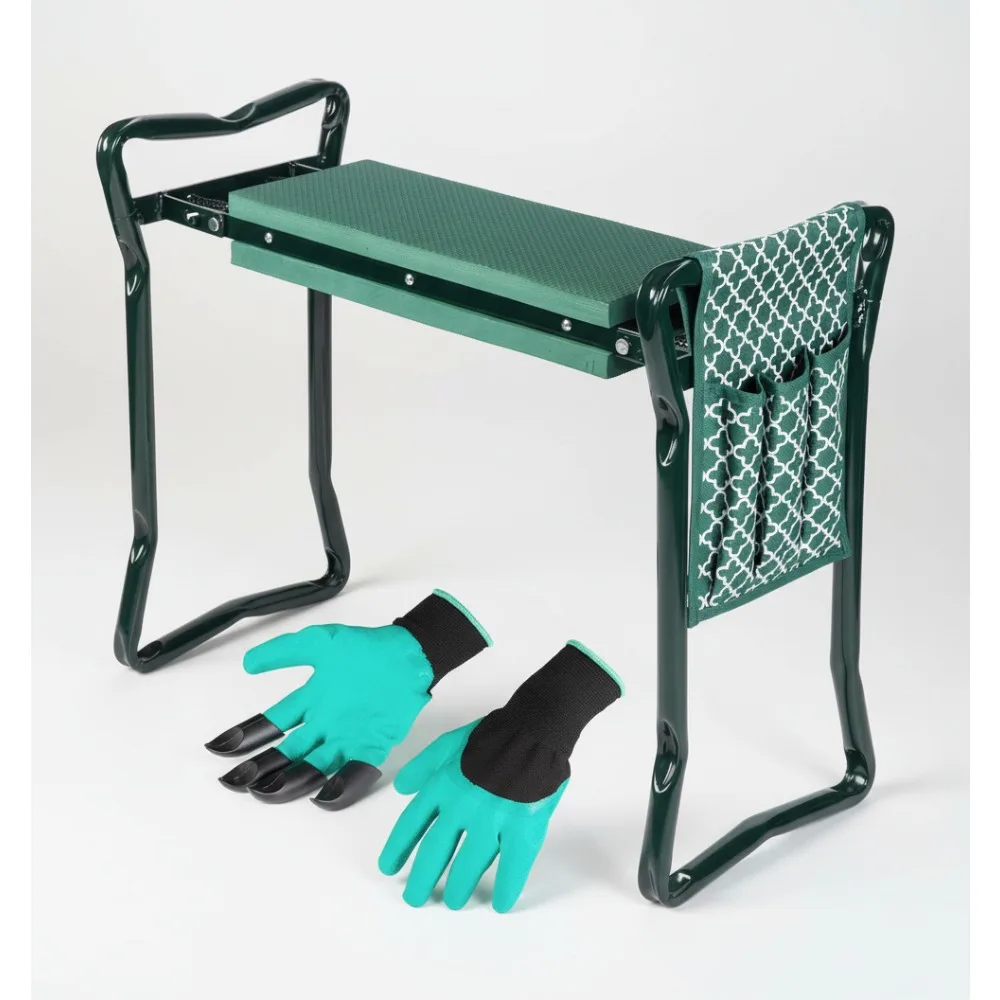 

Foldable Garden Kneeler Stool with EVA Foam - Heavy Duty Lightweight Gardening Seat for Women & Seniors