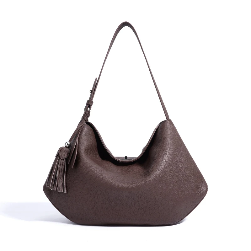 Jonlily Women Genuine Leather Shoulder Bag Female Fashion Handbag Totes High Capacity Commuter Bag Small Daybag Purse -KG1957