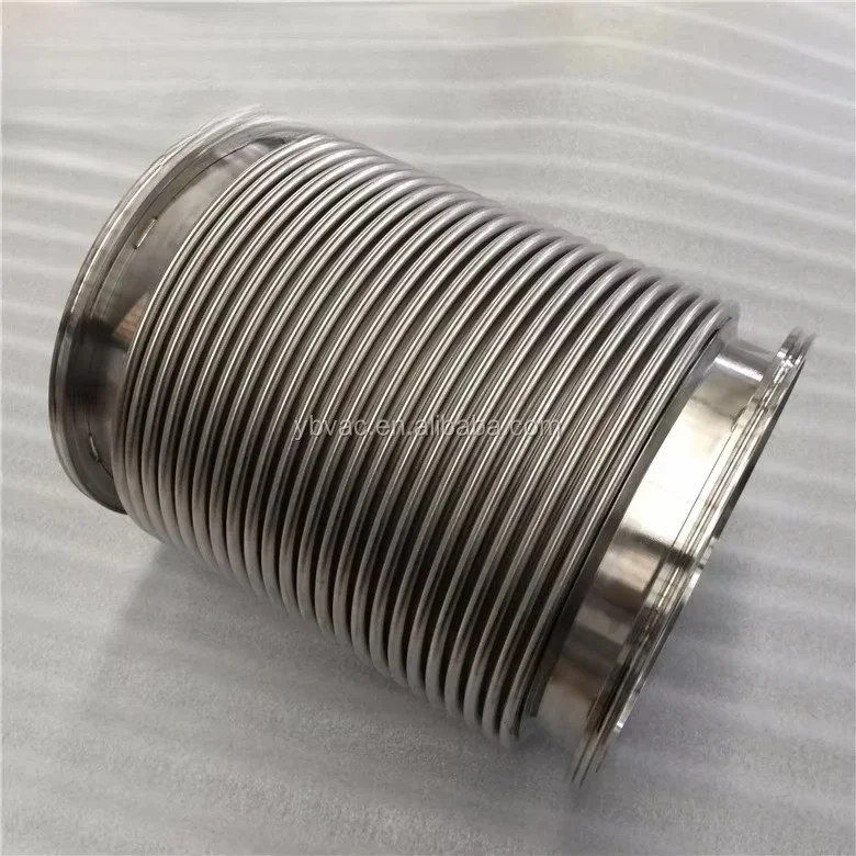 ISO-K250 Large Thin-Wall 316L Stainless Steel Hydraulic Formed Bellows for Vacuum Coating/Carbon Industry High Pipe Fittings