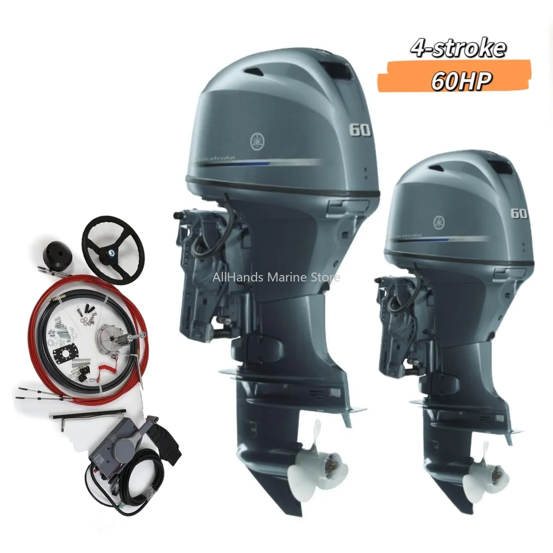 High-quality And High-performance 4stroke 60hp Yamaha Outboard Engine, Electric Start Remote Control Device