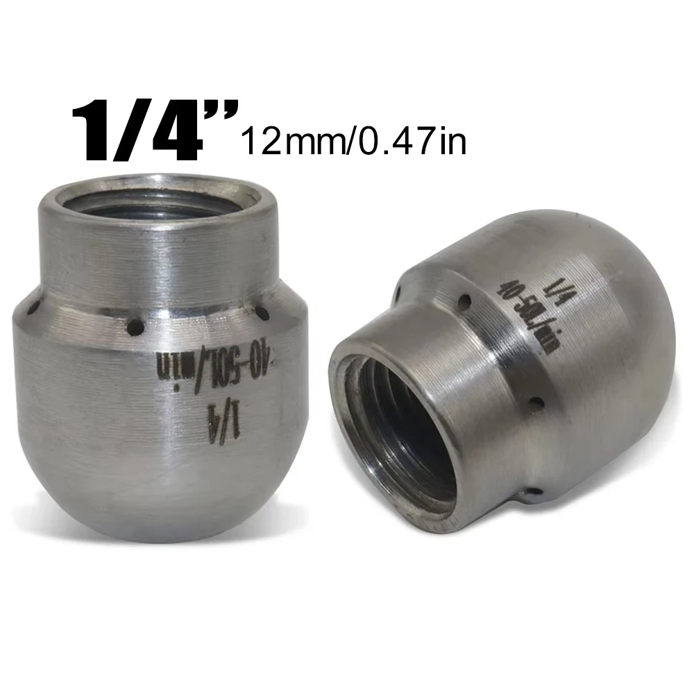 Inner Wire G1/4'' Bowl Cut Nozzle 7 Holes In Back High-pressure Dredging Nozzle Pipeline Dredging And Flushing Nozzle