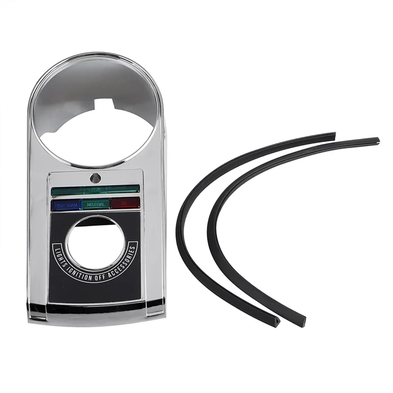 

X39A-Motorcycle Dash Cover Panel Speedometer Chrome For Heritage Softail Springer Electra Glide Fat Boy FLSTF