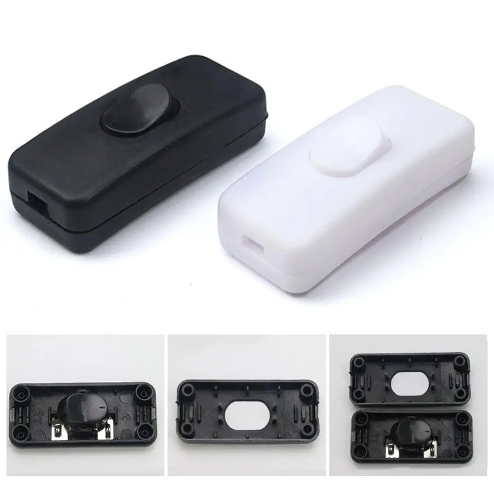 5PCSBrand-new Black /White 303 Switch Halfway Rocker Push Button Rocker Switch Table Lamp Online Bed Lamp Switch Light Control
